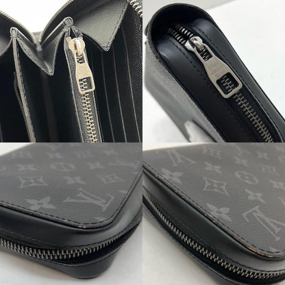 【中古】LOUIS VUITTON | ルイ・ヴィトン ジッピーXL モノグラム エクリプス ノワール ラウンドファスナー 長財布 M61698 ブラック【尾張小牧店】