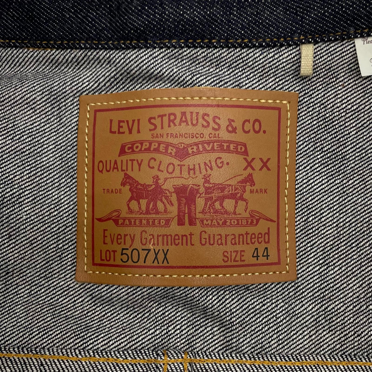 【中古】Levi's VintageClothing | リーバイスヴィンテージクロージング 507XX 1953年モデル復刻　TYPE II　Tバック デニムジャケット　ネイビー サイズ：44【尾張小牧店】