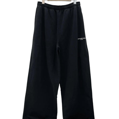 【中古】Alexander Wang | アレキサンダーワン MID-RISE OVERSIZED SWEATPANT W/ LOGO PRINT スウェットパンツ UCC4264452 ブラック サイズ：M【尾張小牧店】
