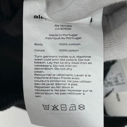 【中古】Alexander Wang | アレキサンダーワン MID-RISE OVERSIZED SWEATPANT W/ LOGO PRINT スウェットパンツ UCC4264452 ブラック サイズ：M【尾張小牧店】