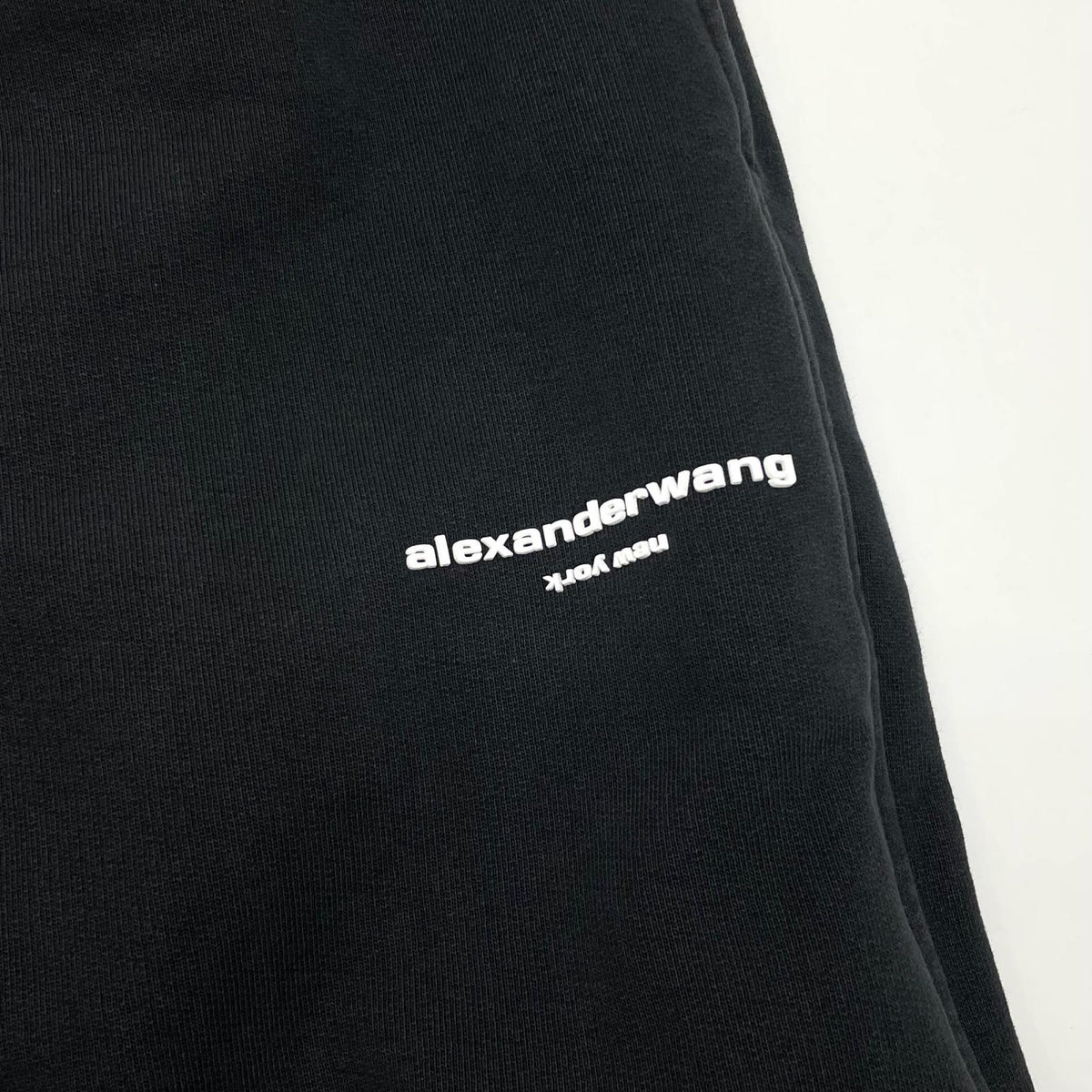 【中古】Alexander Wang | アレキサンダーワン MID-RISE OVERSIZED SWEATPANT W/ LOGO PRINT スウェットパンツ UCC4264452 ブラック サイズ：M【尾張小牧店】