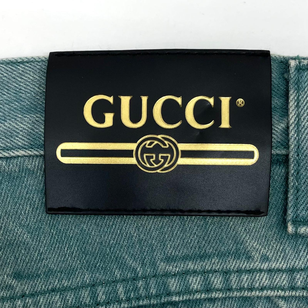 【中古】GUCCI | グッチ デニムパンツ 599944 XDA0Z エメラルドグリーン サイズ：32【尾張小牧店】