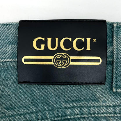 【中古】GUCCI | グッチ デニムパンツ 599944 XDA0Z エメラルドグリーン サイズ：32【尾張小牧店】