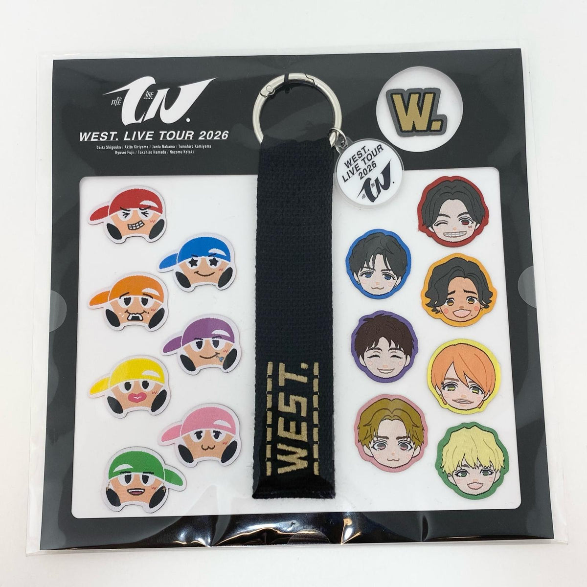 アイドルグッズ 【中古】WEST. 2026 唯一無二 ワッペンが１５個とストラップが1つのやつです♪ ストラップ 未開封【尾張小牧店】【アイドル】【専】【ポスト投函】【代引き不可】【尾張小牧店】