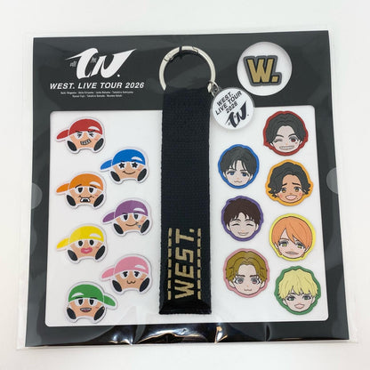 アイドルグッズ 【中古】WEST. 2026 唯一無二 ワッペンが１５個とストラップが1つのやつです♪ ストラップ 未開封【尾張小牧店】【アイドル】【専】【ポスト投函】【代引き不可】【尾張小牧店】