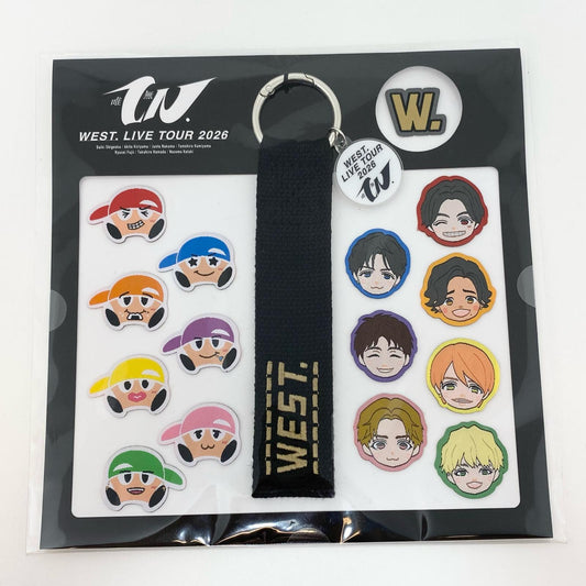 アイドルグッズ 【中古】WEST. 2026 唯一無二 ワッペンが１５個とストラップが1つのやつです♪ ストラップ 未開封【尾張小牧店】【アイドル】【専】【ポスト投函】【代引き不可】【尾張小牧店】