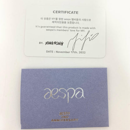 アイドルグッズ 【中古】aespa 2nd Anniversary ニンニン ネックレス トレカ欠品【尾張小牧店】【アイドル】【専】【ポスト投函】【代引き不可】【尾張小牧店】