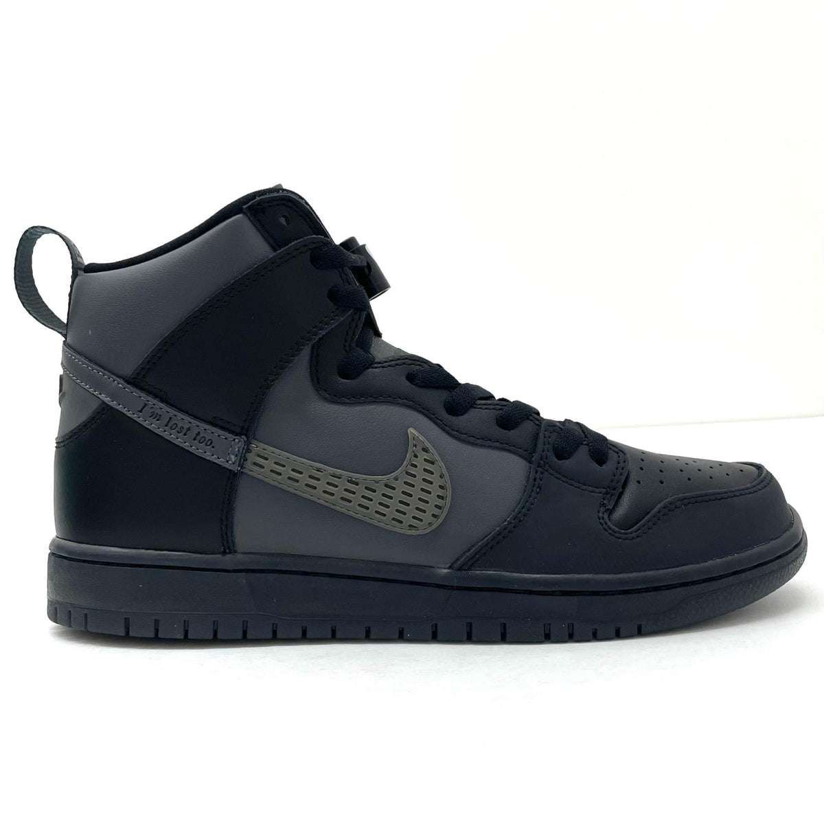 【中古】NIKE | ナイキ SB Dunk High Pro PRM "Black"/ダンク ハイ プロ プレミアム "ブラック"　スニーカー 靴　BV1052-001 ブラック×グレー 27cm【尾張小牧店】