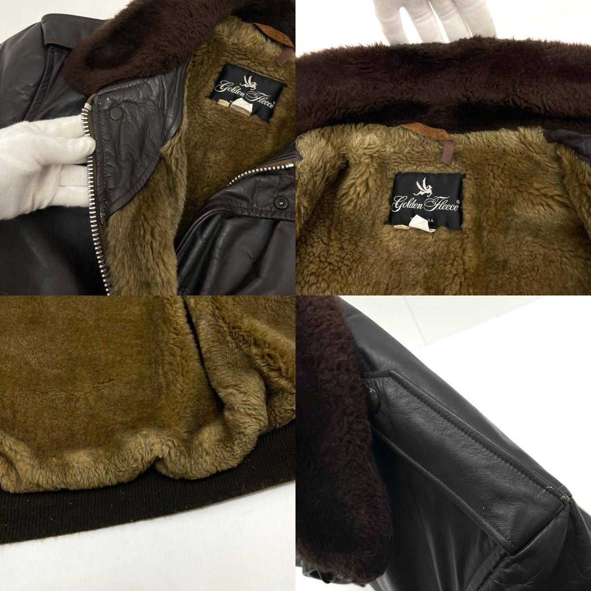 【中古】OLD | オールド　Golden Fleece TYPE G-1/A-2 フライトジャケット ブラウン サイズ：42【尾張小牧店】