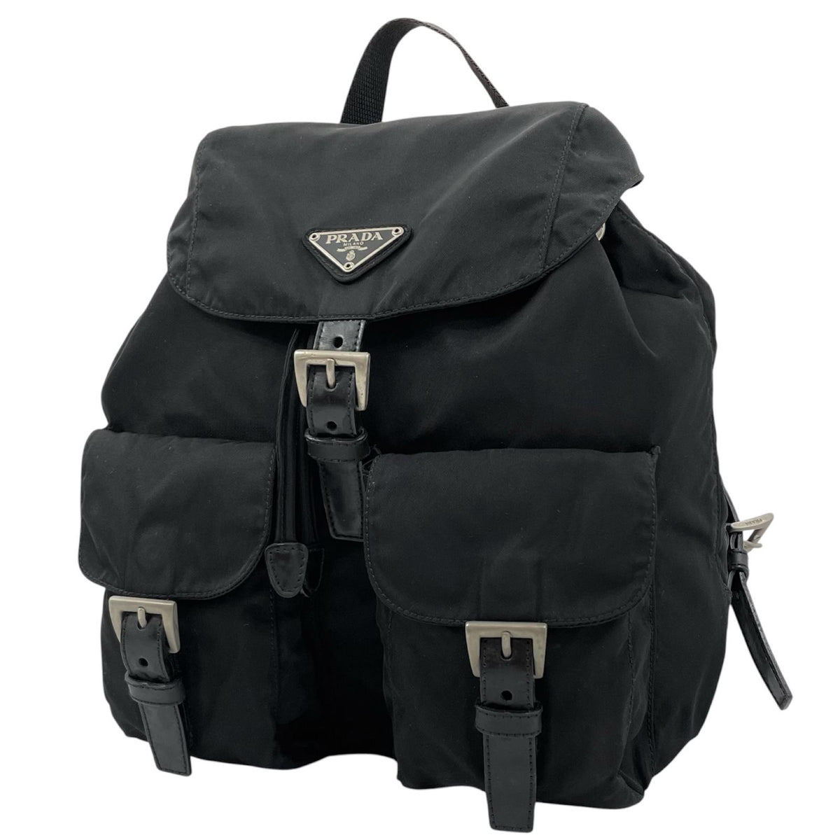 【中古】PRADA | プラダ リュック テスート デイパック バックパック B6677 ブラック【尾張小牧店】