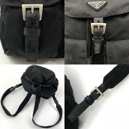 【中古】PRADA | プラダ リュック テスート デイパック バックパック B6677 ブラック【尾張小牧店】