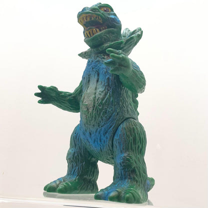 【尾張小牧店】当時物 ブルマァク エリ巻恐竜 ジラース STソフビ 緑成型×青銀スプレー ウルトラマン【レトロ】【中古】