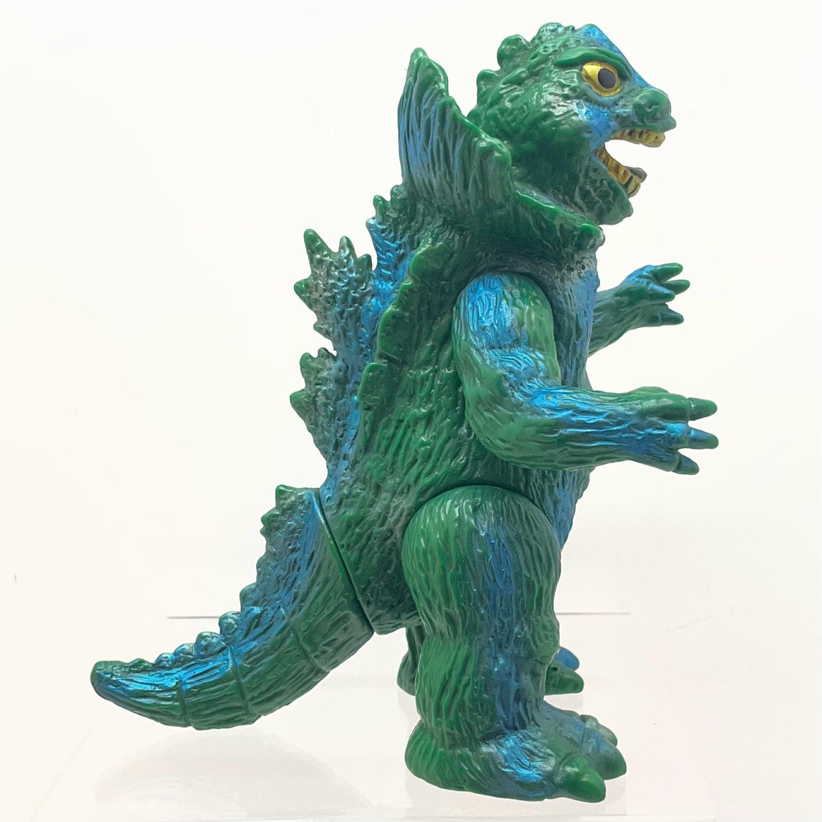 【尾張小牧店】当時物 ブルマァク エリ巻恐竜 ジラース STソフビ 緑成型×青銀スプレー ウルトラマン【レトロ】【中古】
