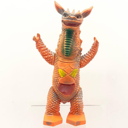 【尾張小牧店】当時物 ブルマァク 脳波怪獣 ギャンゴ STソフビ オレンジ成型 「名前あり」 ウルトラマン【レトロ】【中古】