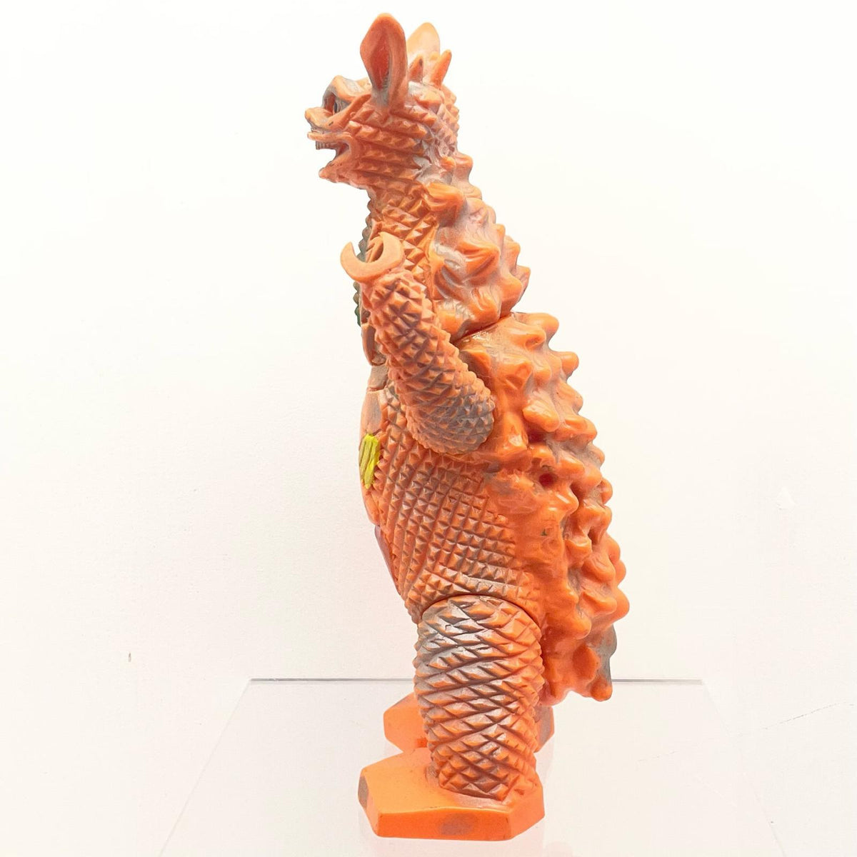 【尾張小牧店】当時物 ブルマァク 脳波怪獣 ギャンゴ STソフビ オレンジ成型 「名前あり」 ウルトラマン【レトロ】【中古】