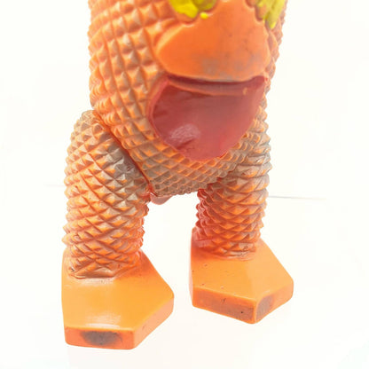 【尾張小牧店】当時物 ブルマァク 脳波怪獣 ギャンゴ STソフビ オレンジ成型 「名前あり」 ウルトラマン【レトロ】【中古】