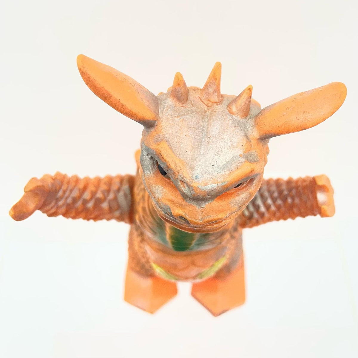 【尾張小牧店】当時物 ブルマァク 脳波怪獣 ギャンゴ STソフビ オレンジ成型 「名前あり」 ウルトラマン【レトロ】【中古】