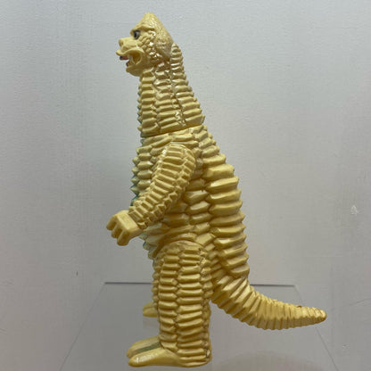 【尾張小牧店】当時物 ブルマァク どくろ怪獣 レッドキング STソフビ クリーム成型×青スプレー ウルトラマン【レトロ】【中古】