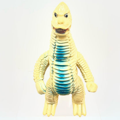 【尾張小牧店】当時物 ブルマァク どくろ怪獣 レッドキング STソフビ クリーム成型×青スプレー ウルトラマン【レトロ】【中古】