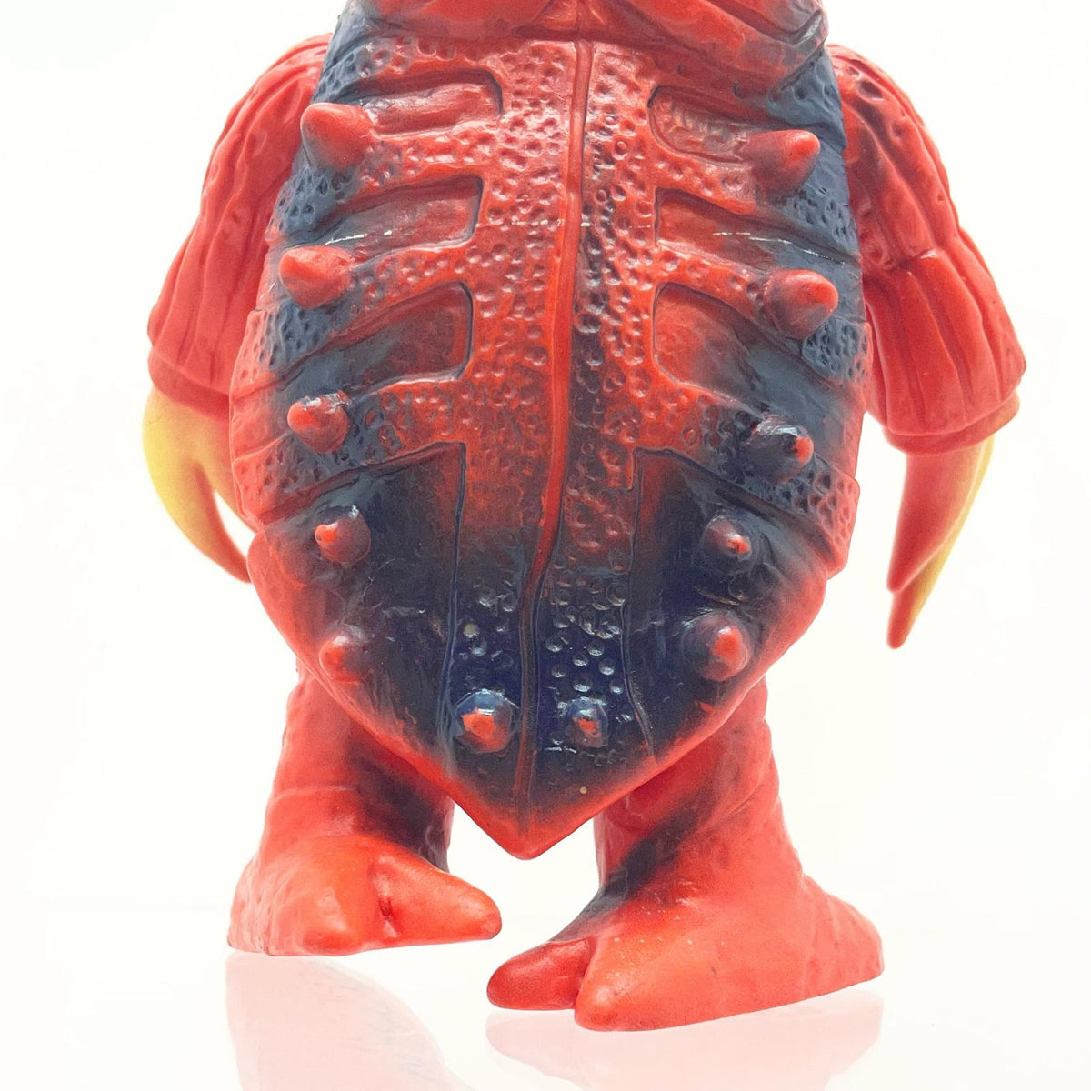【尾張小牧店】当時物 ブルマァク 昆虫怪獣 ノコギリン STソフビ オレンジ成型 「名前あり」 帰ってきたウルトラマン【レトロ】【中古】