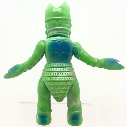 【尾張小牧店】当時物 マルサン 宇宙忍者 バルタン星人 STソフビ 緑成型×青銀スプレー ウルトラマン【レトロ】【中古】