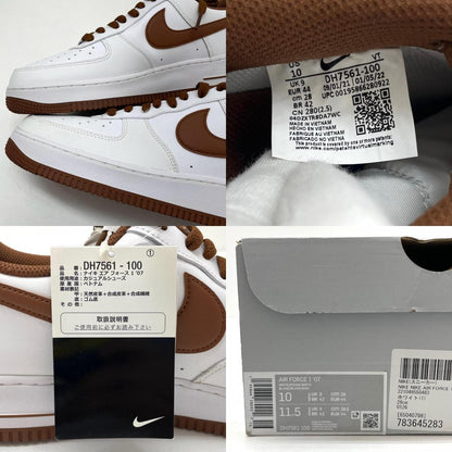 【中古】NIKE | ナイキ Air Force 1 Low '07 "White/Pecan"　エアフォース1 ロー '07 ロー "ホワイト/ピーカン"　スニーカー 靴　DH7561-100 ホワイト×ブラウン 28cm【尾張小牧店】