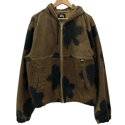 【中古】STUSSY | ステューシー FLORAL DYE WORK JACKET ワークジャケット ブラウン サイズ：L【尾張小牧店】