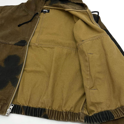 【中古】STUSSY | ステューシー FLORAL DYE WORK JACKET ワークジャケット ブラウン サイズ：L【尾張小牧店】