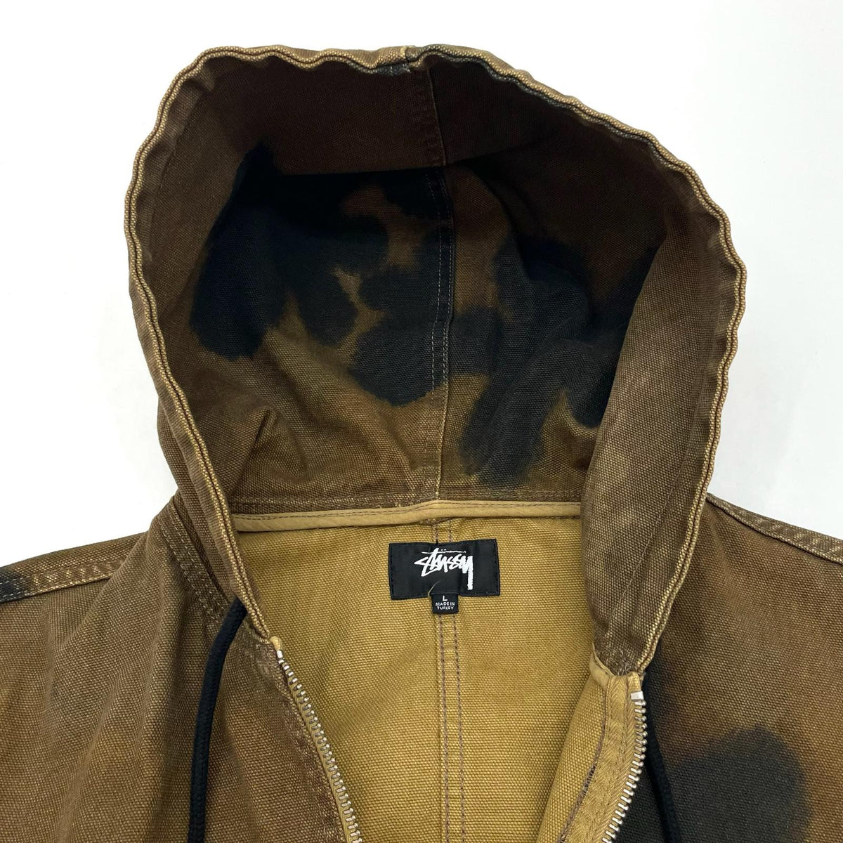 【中古】STUSSY | ステューシー FLORAL DYE WORK JACKET ワークジャケット ブラウン サイズ：L【尾張小牧店】