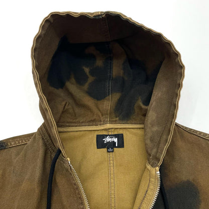 【中古】STUSSY | ステューシー FLORAL DYE WORK JACKET ワークジャケット ブラウン サイズ：L【尾張小牧店】