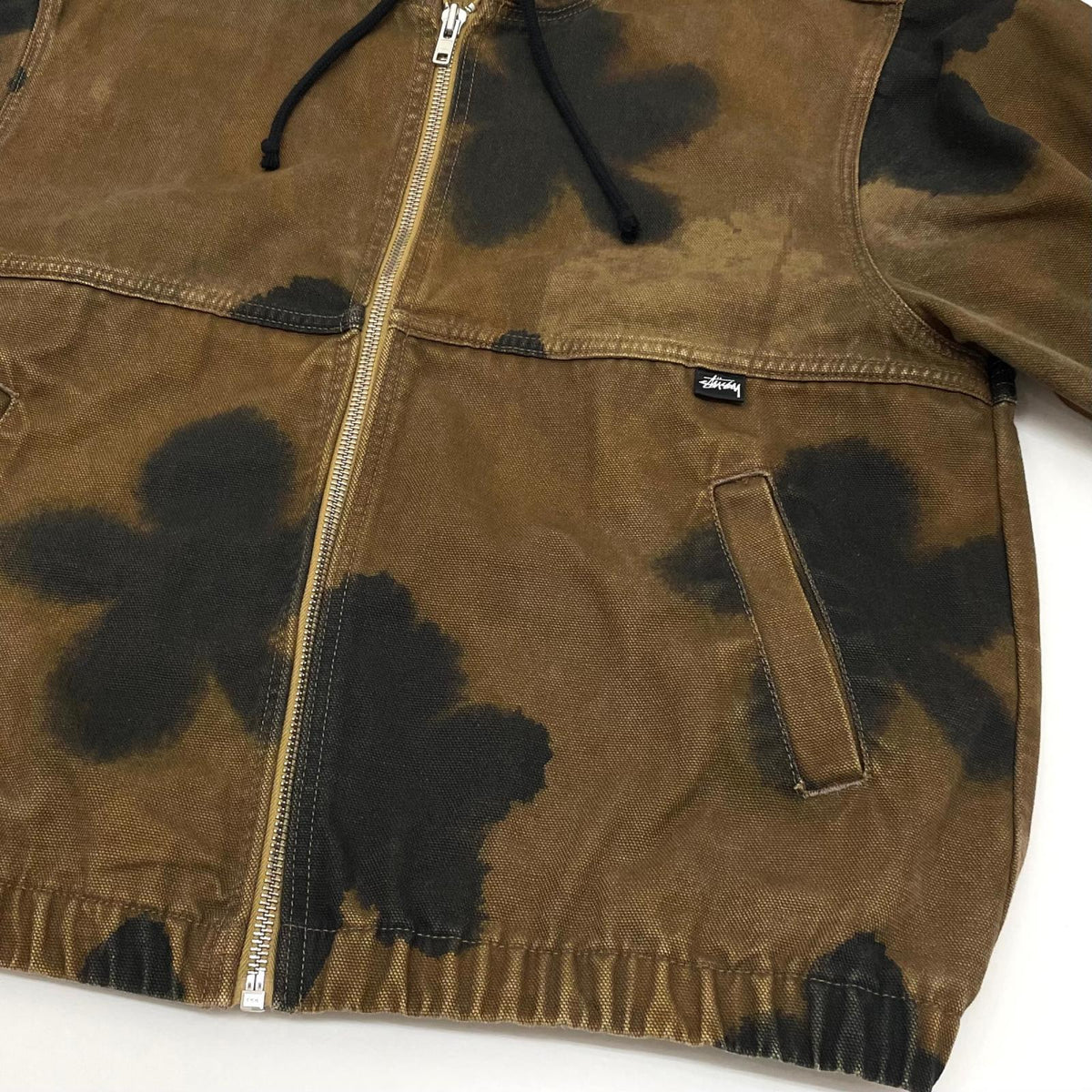 【中古】STUSSY | ステューシー FLORAL DYE WORK JACKET ワークジャケット ブラウン サイズ：L【尾張小牧店】