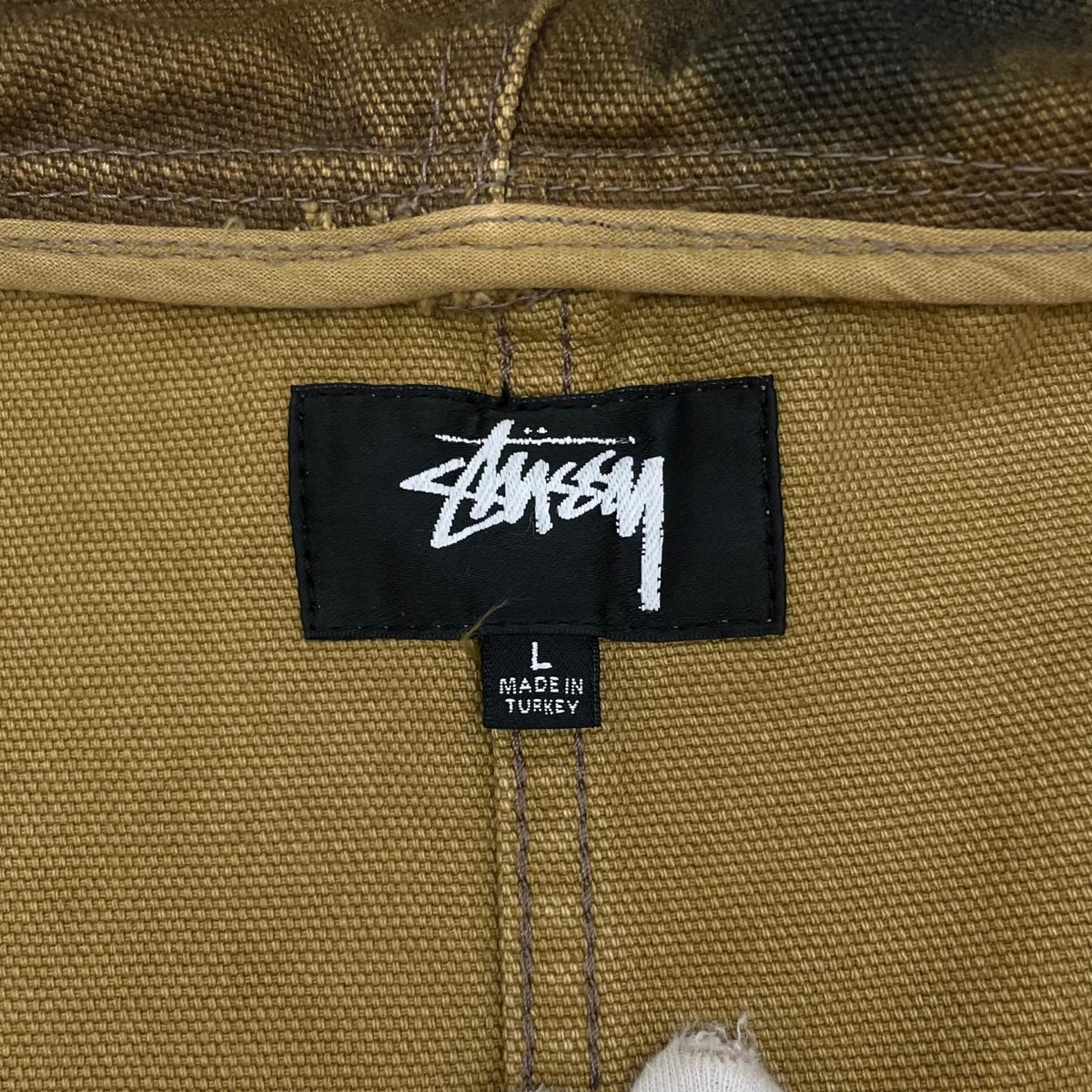 【中古】STUSSY | ステューシー FLORAL DYE WORK JACKET ワークジャケット ブラウン サイズ：L【尾張小牧店】