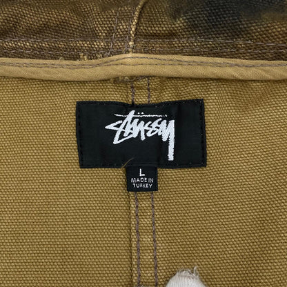 【中古】STUSSY | ステューシー FLORAL DYE WORK JACKET ワークジャケット ブラウン サイズ：L【尾張小牧店】