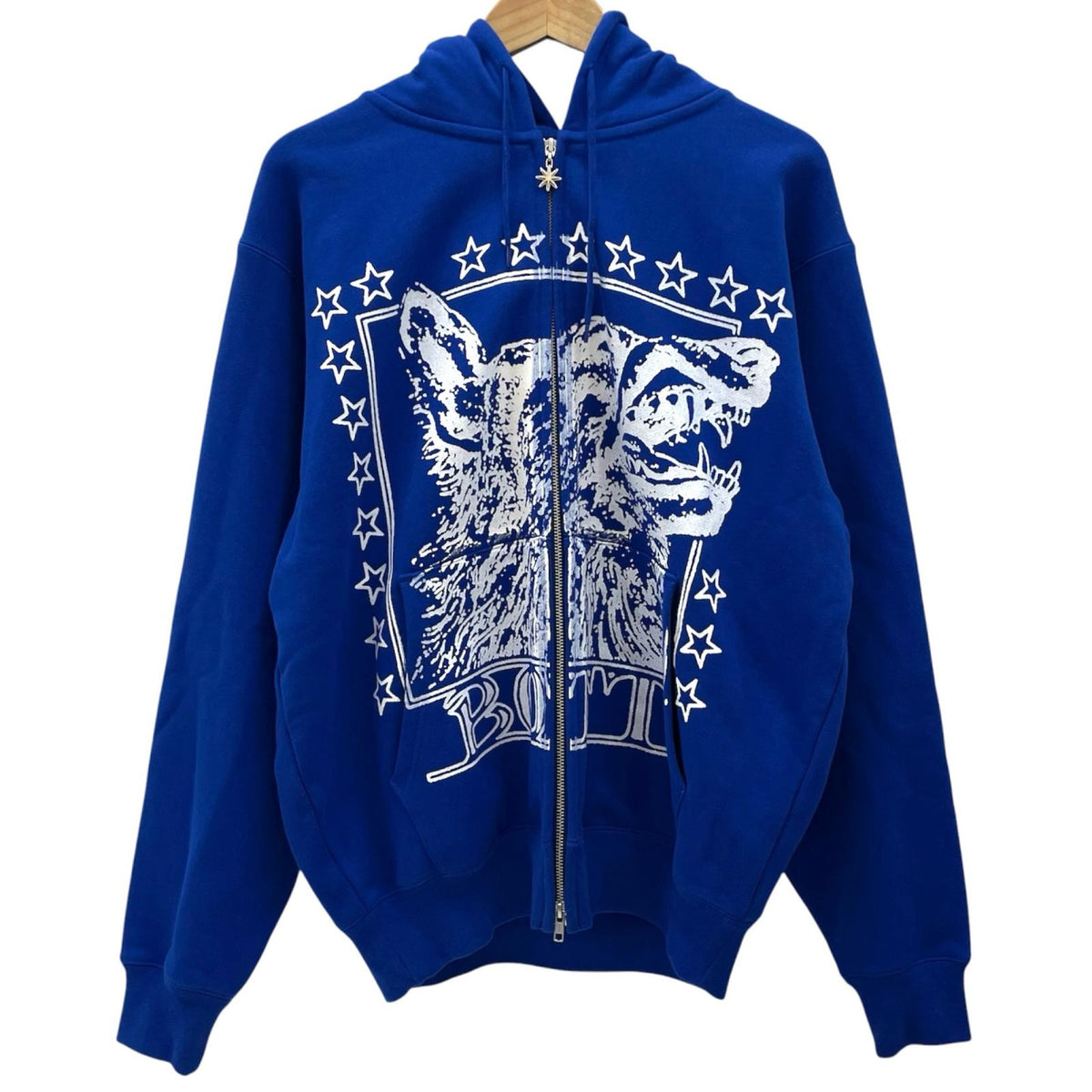 【中古】BoTT | ボット WOLF ZIP HOODIE 長袖パーカー ブルー サイズ：L【尾張小牧店】