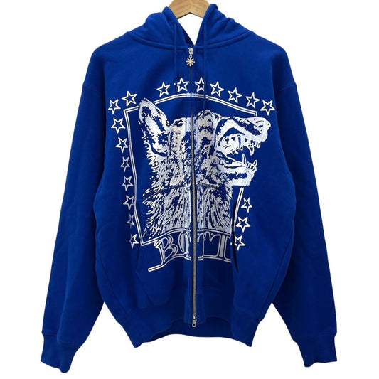 【中古】BoTT | ボット WOLF ZIP HOODIE 長袖パーカー ブルー サイズ：L【尾張小牧店】