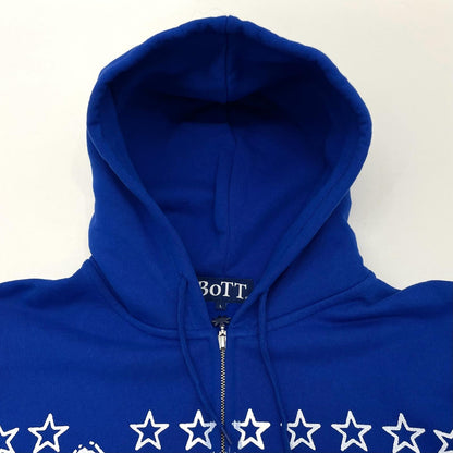 【中古】BoTT | ボット WOLF ZIP HOODIE 長袖パーカー ブルー サイズ：L【尾張小牧店】