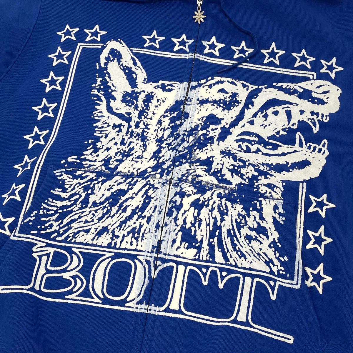 【中古】BoTT | ボット WOLF ZIP HOODIE 長袖パーカー ブルー サイズ：L【尾張小牧店】