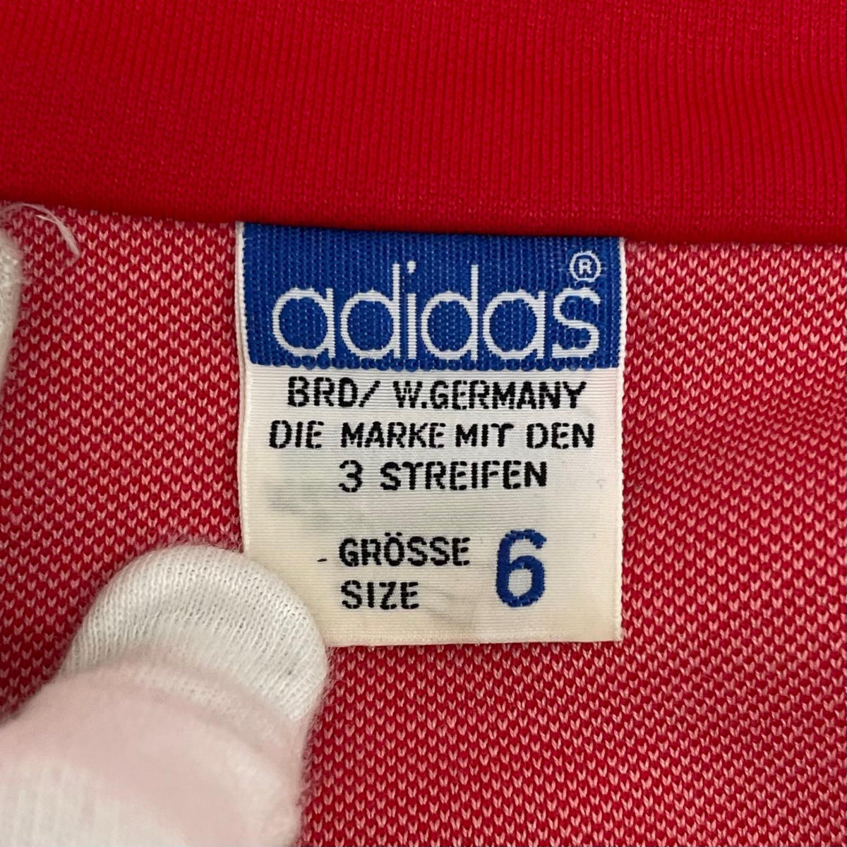 【中古】adidas | アディダス　西ドイツ製 ジャージ レッド×ホワイト【尾張小牧店】