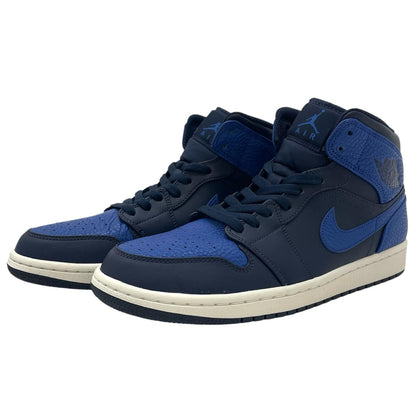 【中古】NIKE | ナイキ Air Jordan 1 Mid "Obsidian Game Royal"/エアジョーダン1 ミッド "オブシディアンゲームロイヤル"　スニーカー 靴　554724-412 ブルー×ネイビー 27cm【尾張小牧店】