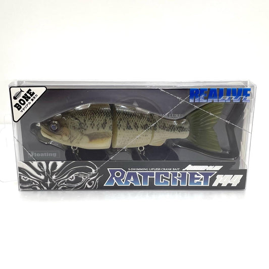 【フィッシング/釣り/釣具/ルアー】GAN CRAFT | ガンクラフト JOINTED CLAW RATCHET144 ジョインテッドクロー ラチェット144 リアルバスボーン【尾張小牧店】