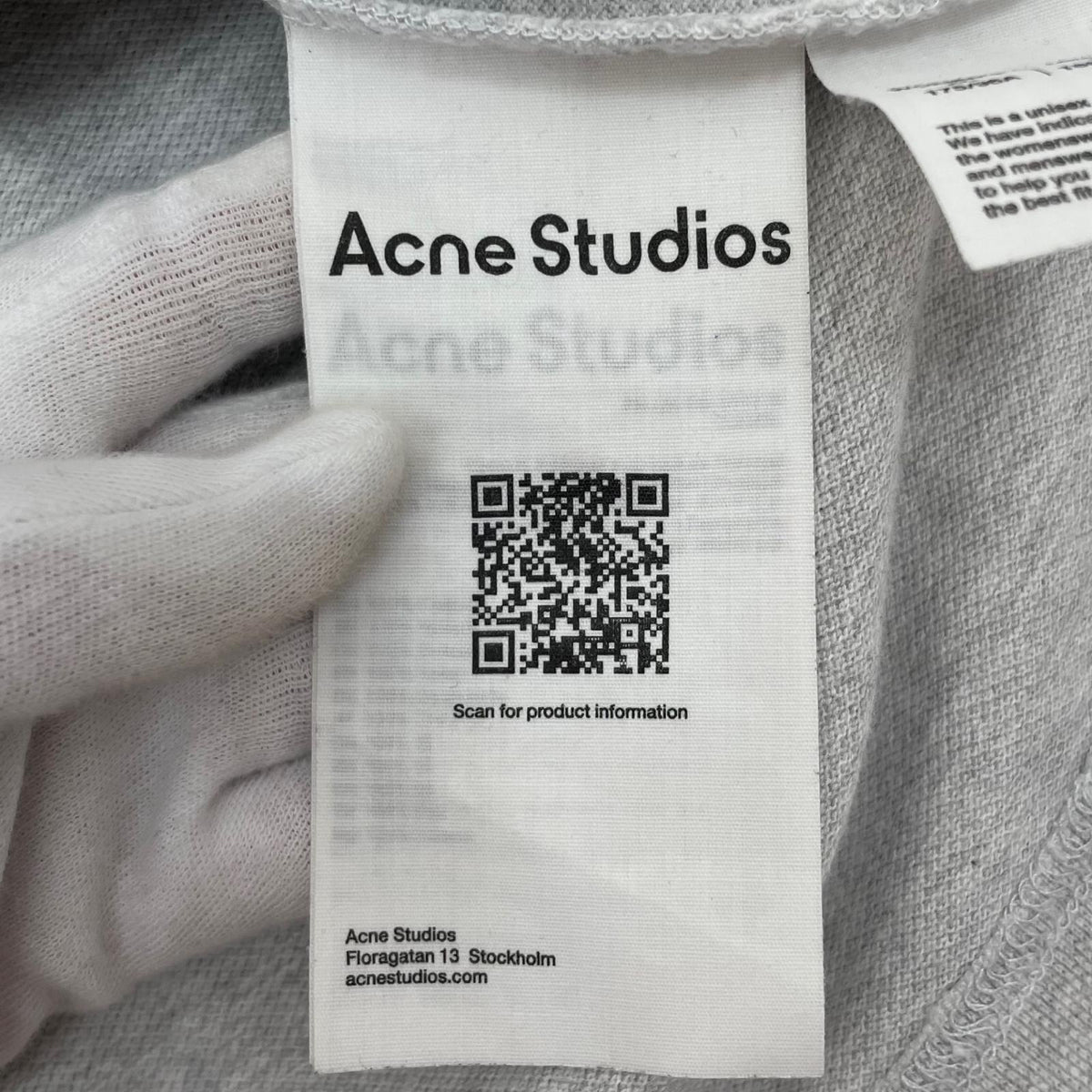 【中古】ACNE STUDIOS | アクネストゥディオズ 長袖Ｔシャツ グレー サイズ：L【尾張小牧店】