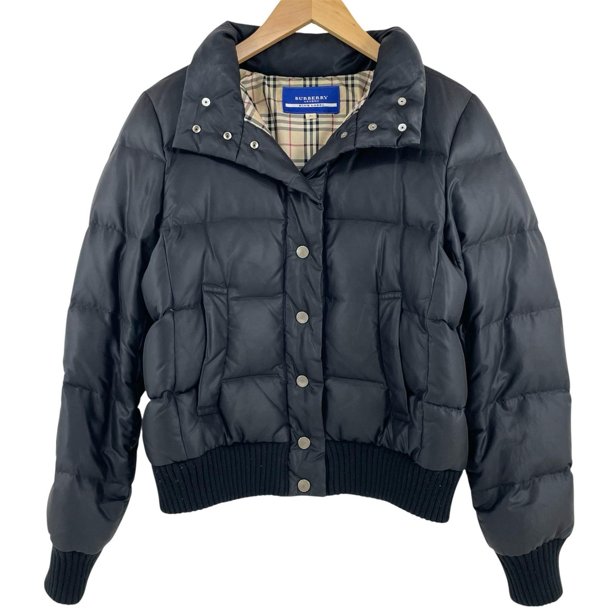 【中古】BURBERRY BLUE LABEL | バーバリーブルーレーベル ダウンジャケット ブラック サイズ：36【尾張小牧店】