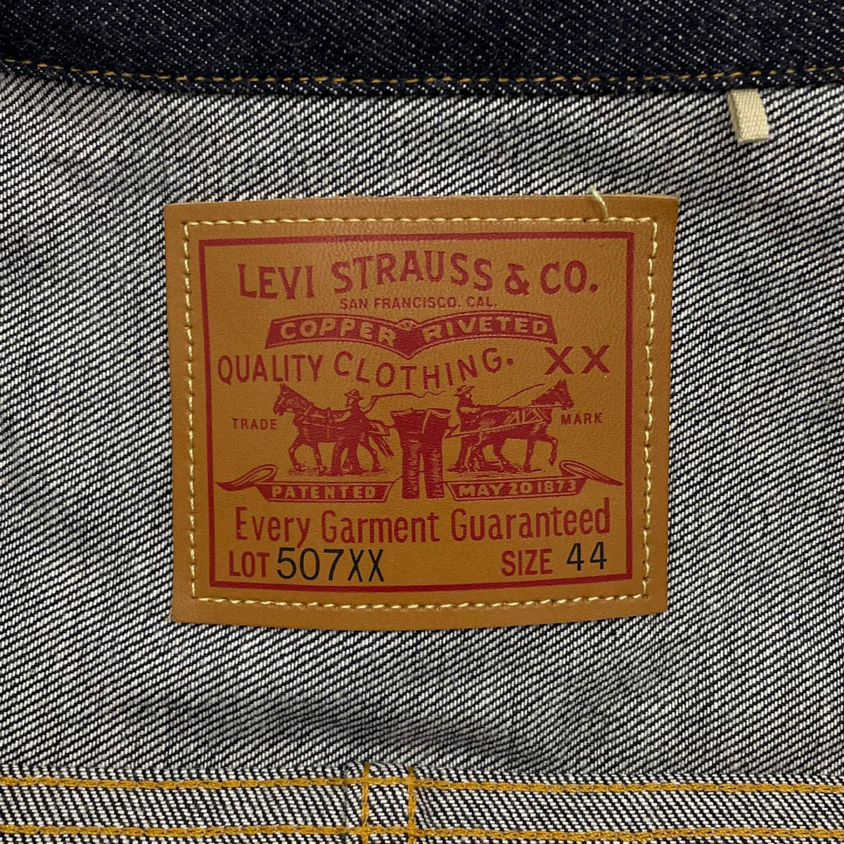 【中古】Levi's VintageClothing | リーバイスヴィンテージクロージング 507XX 1953年モデル復刻　TYPE II　Tバック　デニムジャケット 70507-0066 ネイビー サイズ：44【尾張小牧店】