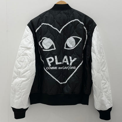 【中古】PLAY COMME des GARCONS | プレイコムデギャルソン AX-J001-051 キルティングジャケット ブラック×ホワイト サイズ：XL【尾張小牧店】