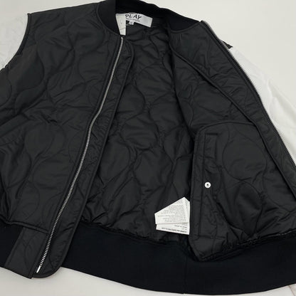 【中古】PLAY COMME des GARCONS | プレイコムデギャルソン AX-J001-051 キルティングジャケット ブラック×ホワイト サイズ：XL【尾張小牧店】