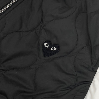 【中古】PLAY COMME des GARCONS | プレイコムデギャルソン AX-J001-051 キルティングジャケット ブラック×ホワイト サイズ：XL【尾張小牧店】
