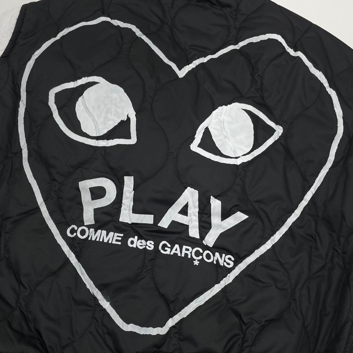 【中古】PLAY COMME des GARCONS | プレイコムデギャルソン AX-J001-051 キルティングジャケット ブラック×ホワイト サイズ：XL【尾張小牧店】