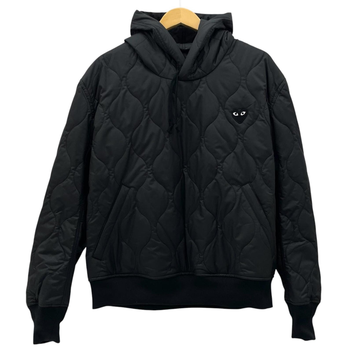【中古】PLAY COMME des GARCONS | プレイコムデギャルソン AX-J002-051 キルティングパーカージャケット ブラック サイズ：XL【尾張小牧店】