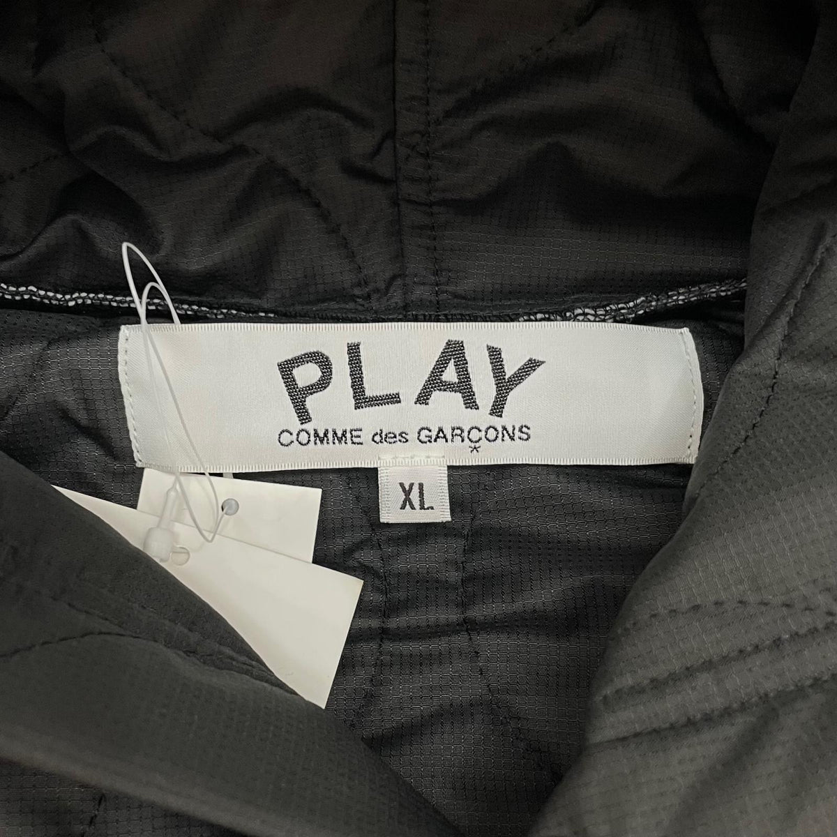 【中古】PLAY COMME des GARCONS | プレイコムデギャルソン AX-J002-051 キルティングパーカージャケット ブラック サイズ：XL【尾張小牧店】