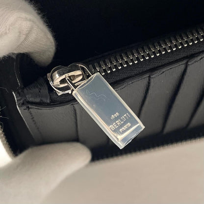 【中古】Berluti | ベルルッティ イタウバロングジップウォレット ラウンドファスナー長財布 ブラック【尾張小牧店】